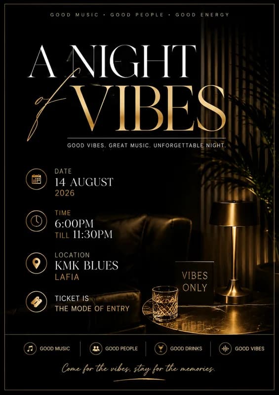 A night of vibes