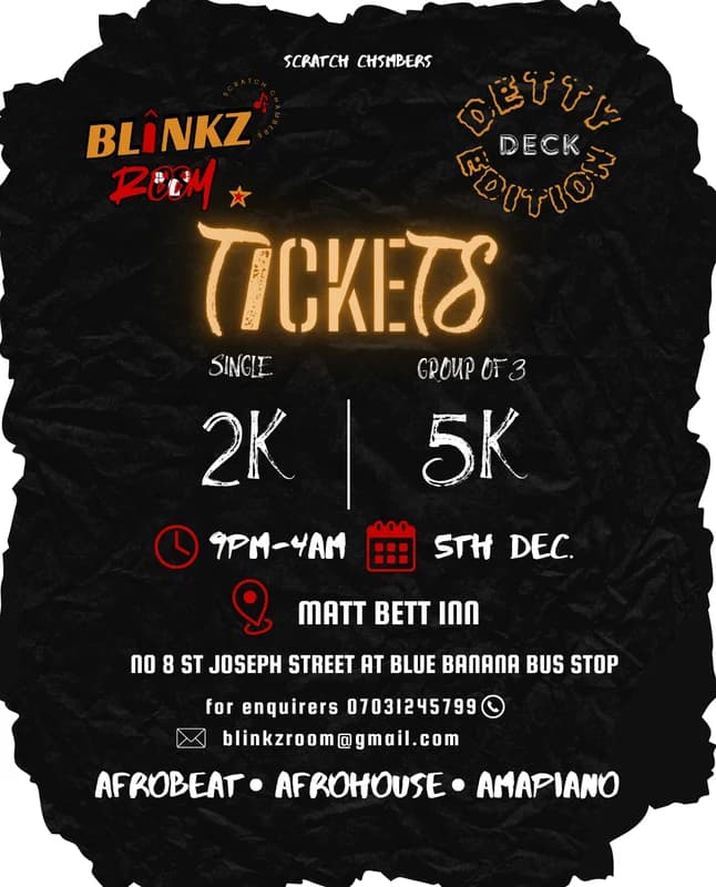 Blinkz Room - Detty Deck