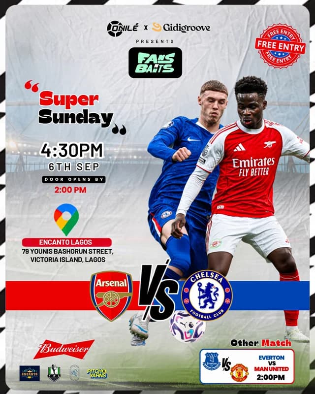Fans N Bants Super Sunday Watch Party